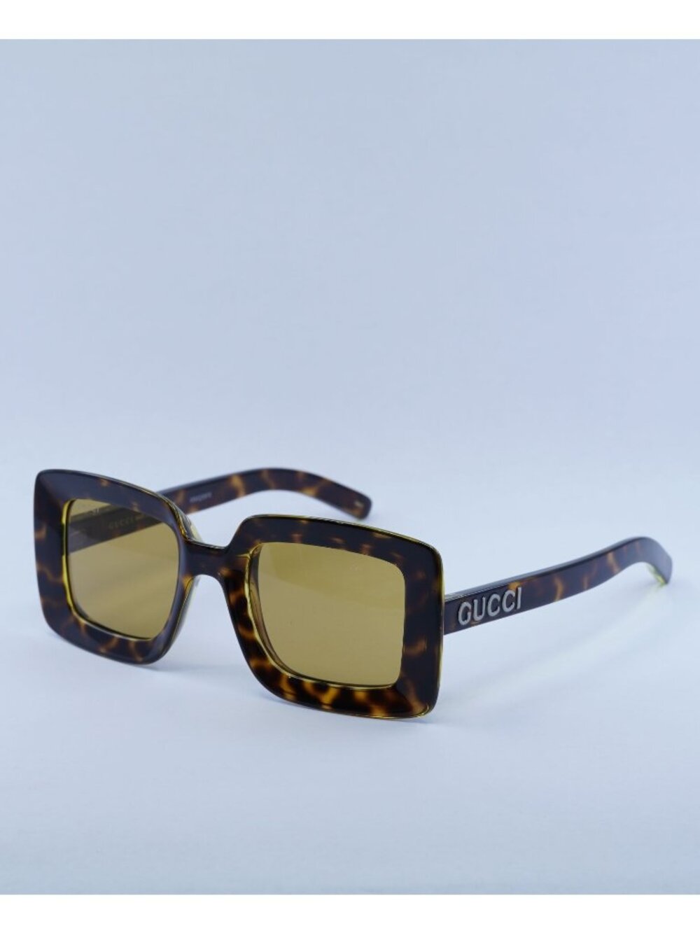 Gucci GG1718S 002 Sunglasses Spotted Havana Square Frame